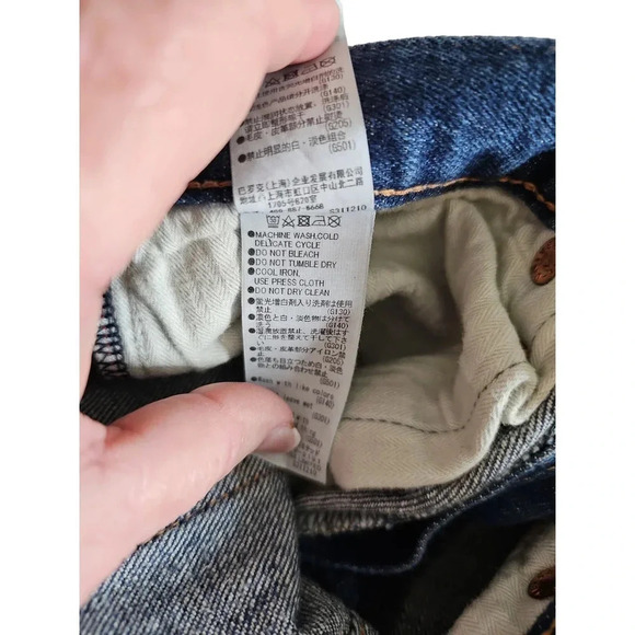 MOUSSY VINTAGE Falkner Skinny Denim Jeans Dark Blue Size 26 - Picture 8 of 8